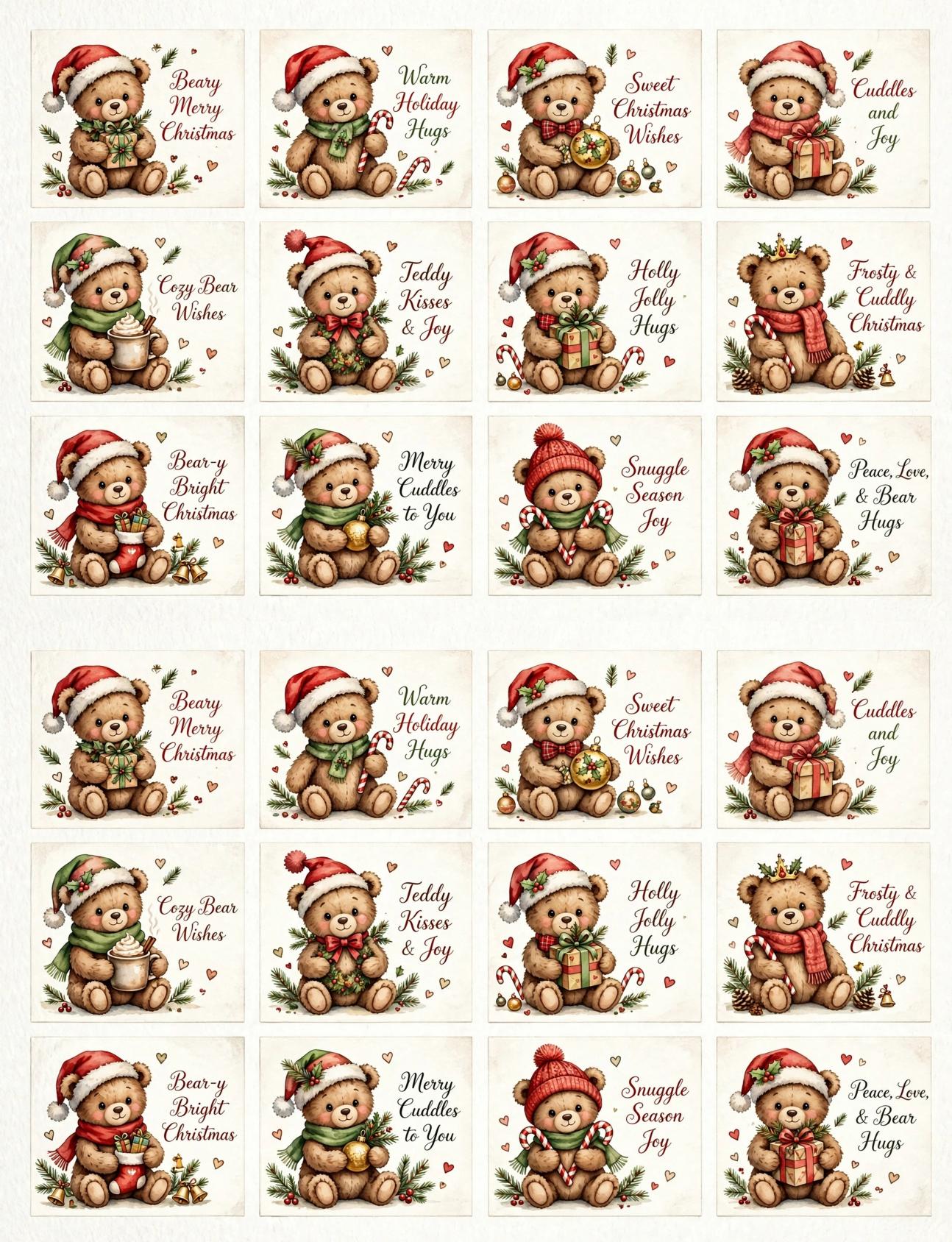Christmas decoupage design preview 4