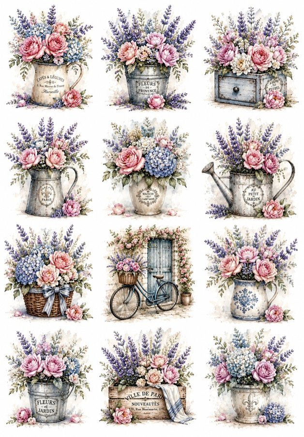 Easter and spring decoupage rice paper designs
