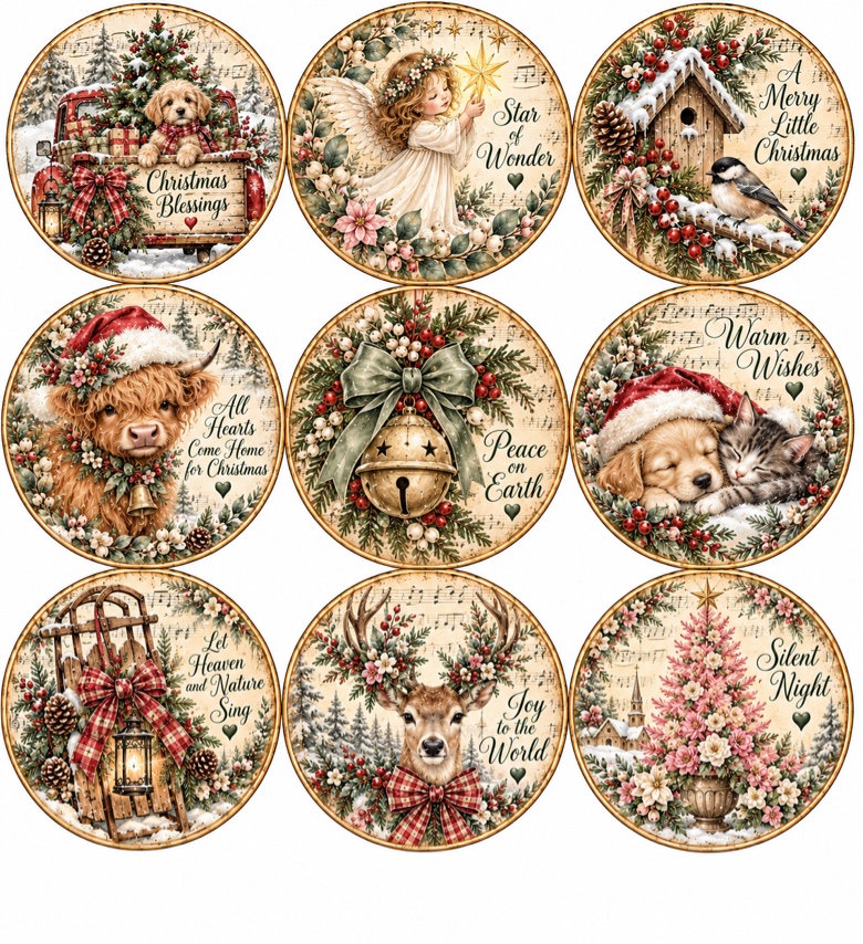 Christmas Circles — Red