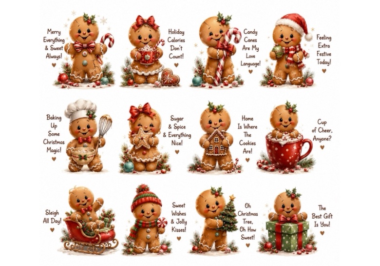 Gingerbread — 12 Designs