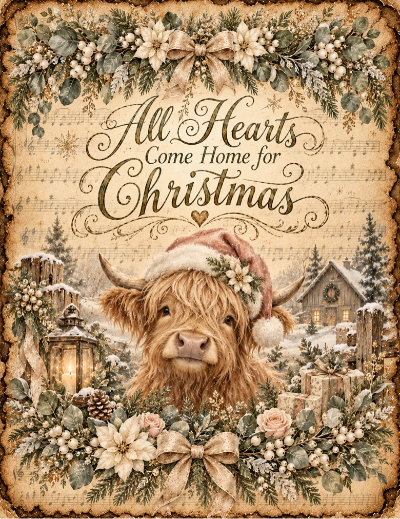 Highland Cow Christmas