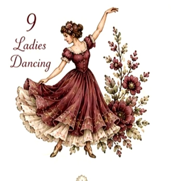 12 Days of Christmas Burgundy #9