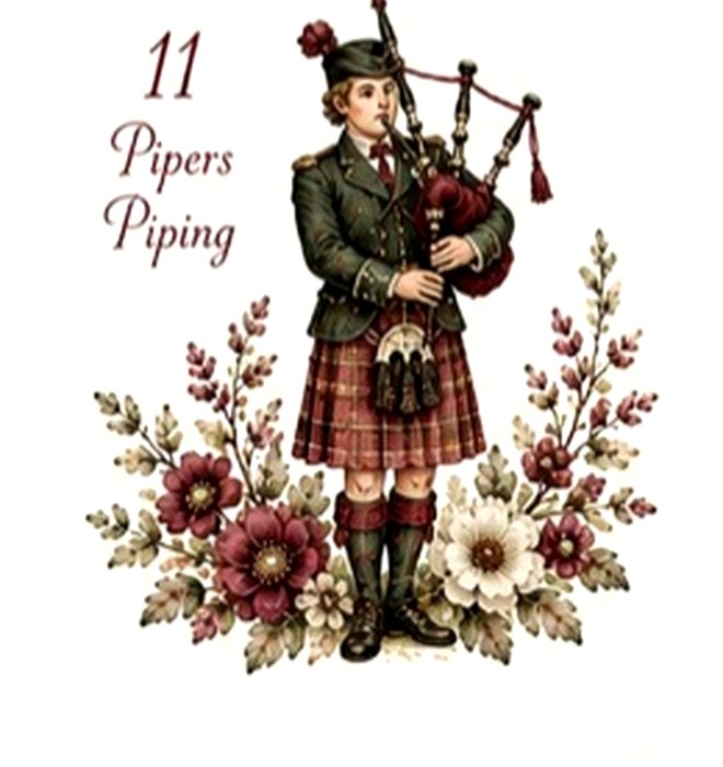 12 Days of Christmas Burgundy #11