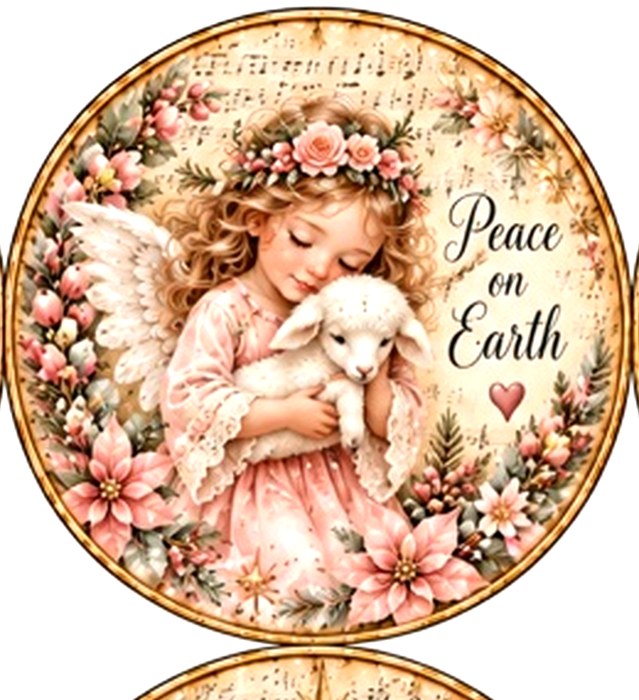 Angel Christmas Circles #2