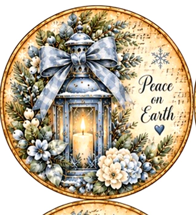 Blue Christmas Circles #2
