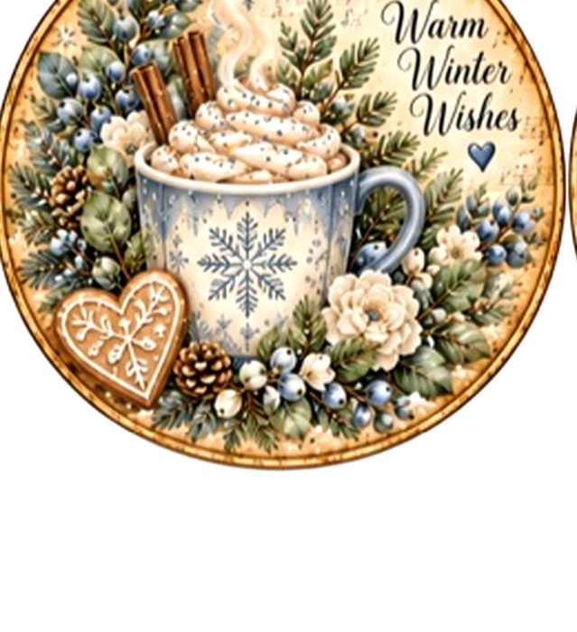 Blue Christmas Circles #8