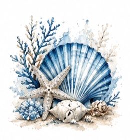 Blue Seashells #4