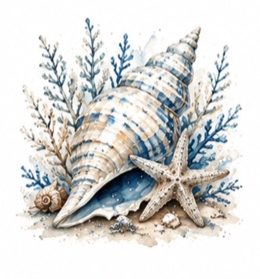 Blue Seashells #7