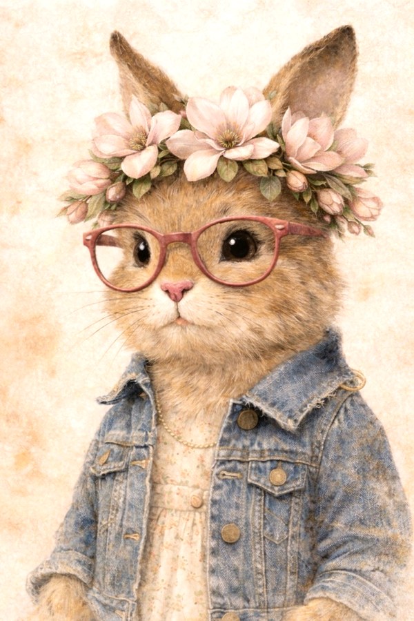 Easter Bunny Flower Crown