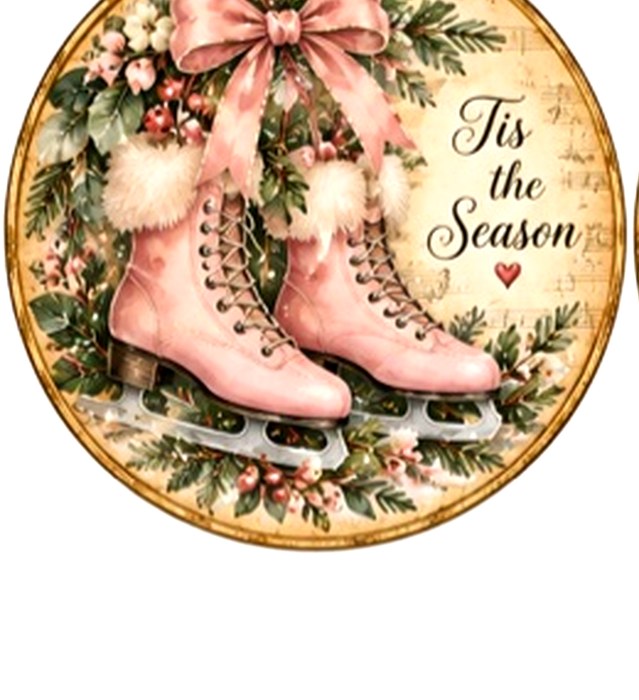 Pink Christmas Circles #7