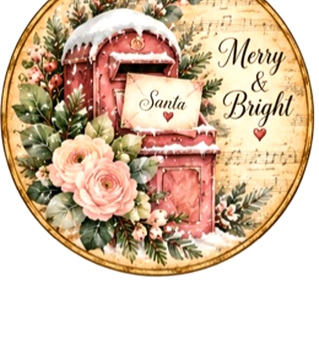 Pink Christmas Circles #9