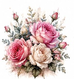 Vintage Pink Roses #2