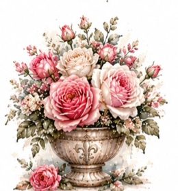 Vintage Pink Roses #5