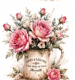 Vintage Pink Roses #6