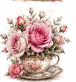 Vintage Pink Roses #9
