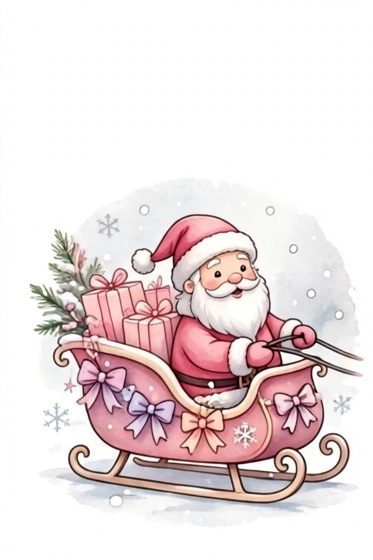 Pink Santas #1